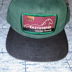Easykeeper Horse Feed 80s Mint Condition Vintage Green and Black Cap